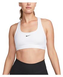 Nike Dri-Fit Swoosh Light Support Γυναικείο Αθλητικό Μπουστάκι Λευκό