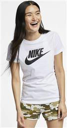 Nike Essential Γυναικείο Αθλητικό T-shirt Λευκό