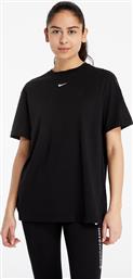 Nike Essential Αθλητικό Oversized Γυναικείο T-shirt Μαύρο από το Cosmos Sport