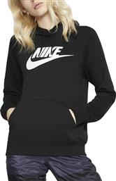 Nike Essentials Γυναικείο Φούτερ με Κουκούλα Μαύρο από το SportsFactory