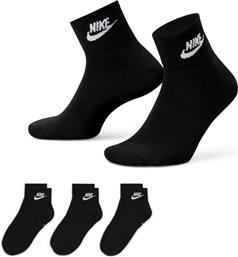 Nike Everyday Essential Αθλητικές Κάλτσες Μαύρες 3 Ζεύγη από το E-tennis