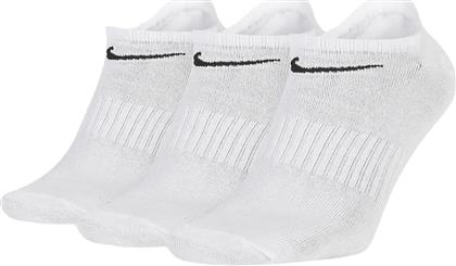 Nike Everyday Lightweight Αθλητικές Κάλτσες Λευκές 3 Ζεύγη από το Outletcenter