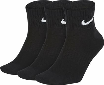 Nike Everyday Lightweight Αθλητικές Κάλτσες Μαύρες 3 Ζεύγη από το Outletcenter
