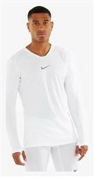 Nike First Layer Ανδρική Αθλητική Μπλούζα Μακρυμάνικη Dri-Fit Λευκή από το SportGallery