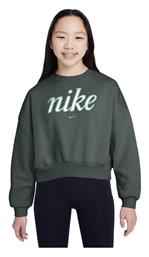 Nike Fleece Παιδικό Φούτερ Πράσινο Sportswear Club