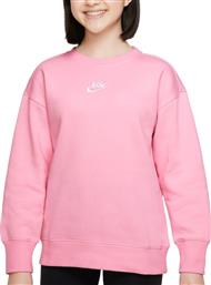 Nike Fleece Παιδικό Φούτερ Ροζ Sportswear Club