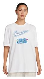 Nike Γυναικείο Αθλητικό T-shirt Λευκό