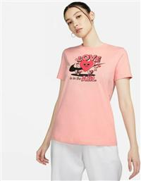 Nike Γυναικείο Αθλητικό T-shirt Ροζ από το SportsFactory