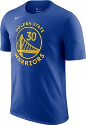 Nike Golden State Warriors Αθλητικό Ανδρικό T-shirt Μπλε με Στάμπα από το Zakcret Sports