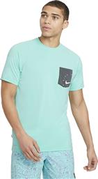 Nike Hydroguard Ανδρικό T-shirt Oracle Aqua Μονόχρωμο
