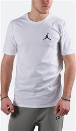 Nike Jordan Sportswear Jumpman Air Αθλητικό Ανδρικό T-shirt Λευκό Μονόχρωμο από το Cosmos Sport