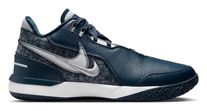 Nike LeBron NXXT Gen AMPD Χαμηλά Μπασκετικά Παπούτσια Armory Navy / Sail / Metallic Silver / Light Silver