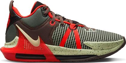 Nike Lebron Witness 7 Χαμηλά Μπασκετικά Παπούτσια Black / Barely Volt / Bright Crimson / Alligator από το Cosmos Sport