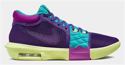 Nike LeBron Witness 8 Μπασκετικά Παπούτσια Field Purple / Dusty Cactus / Light Lemon Twist / Λευκό από το Outletcenter