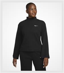 Nike Μακρυμάνικη Γυναικεία Μπλούζα Μαύρη