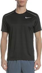 Nike Miler Αθλητικό Ανδρικό T-shirt Dri-Fit Μαύρο Μονόχρωμο από το Factory Outlet