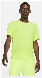 Nike Miler Αθλητικό Ανδρικό T-shirt Dri-Fit Volt Μονόχρωμο