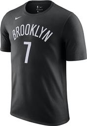 Nike NBA Kevin Durant Nets Αθλητικό Ανδρικό T-shirt Μαύρο με Λογότυπο από το Cosmos Sport