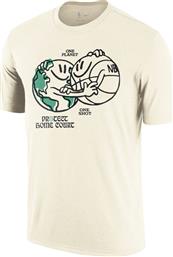 Nike Nba Team 31 Courtside Move 2 Zero Αθλητικό Ανδρικό T-shirt Pure με Στάμπα