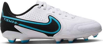 Nike Παιδικά Ποδοσφαιρικά Παπούτσια Legend 9 Club με Τάπες White / Black / Baltic Blue / Pink Blast