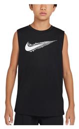 Nike Παιδική Μπλούζα Dri-Fit Αμάνικη Black / White