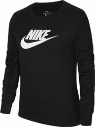 Nike Παιδική Χειμερινή Μπλούζα Μακρυμάνικη Μαύρη από το Cosmos Sport