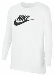 Nike Παιδική Χειμερινή Μπλούζα Μακρυμάνικη Λευκή