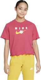 Nike Παιδική Καλοκαιρινή Μπλούζα Κοντομάνικη Ροζ από το Cosmos Sport