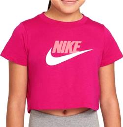 Nike Παιδικό Καλοκαιρινό Crop Top Κοντομάνικο Ροζ Futura