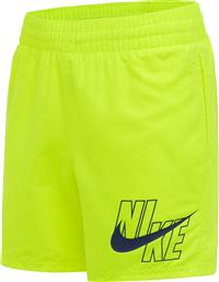 Nike Παιδικό Μαγιό Βερμούδα / Σορτς 4'' Volley για Αγόρι Κίτρινο από το Cosmossport