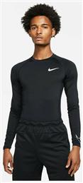 Nike Pro Ανδρική Αθλητική Μπλούζα Μακρυμάνικη Dri-Fit Μαύρη