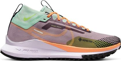 Nike React Pegasus Trail 4 Gore-Tex Γυναικεία Αθλητικά Παπούτσια Trail Running Αδιάβροχα με Μεμβράνη Gore-Tex Purple Smoke / Peach Cream / Enamel Green