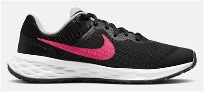 Nike Revolution 6 Αθλητικά Παιδικά Παπούτσια Running με Κορδόνια Black / Hyper Pink / Pink Foam