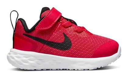 Nike Revolution 6 Αθλητικά Παιδικά Παπούτσια Running με Σκρατς Κόκκινα