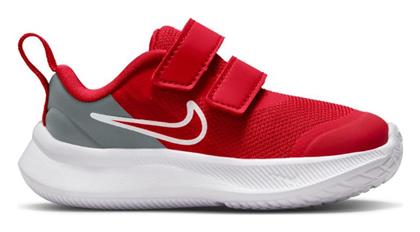 Nike Runner 3 Tdv Αθλητικά Παιδικά Παπούτσια Running με Σκρατς University Red / Smoke Grey