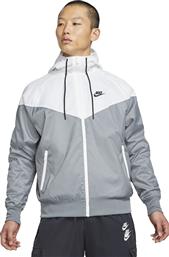 Nike Sportswear Ανδρικό Μπουφάν Bomber Αντιανεμικό White / Grey