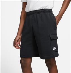 Nike Sportswear Club Ανδρική Βερμούδα Cargo Μαύρη από το Outletcenter