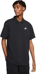 Nike Sportswear Club Essentials Ανδρική Μπλούζα Polo Κοντομάνικη Μαύρη από το SportGallery