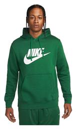 Nike Sportswear Club Φούτερ Πράσινο με Κουκούλα από το E-tennis