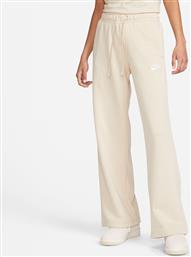 Nike Sportswear Club Παντελόνι Γυναικείας Φόρμας Φαρδύ Λευκό Fleece από το SportsFactory