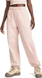 Nike Sportswear Club Παντελόνι Γυναικείας Φόρμας Pink Oxford Fleece