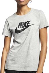 Nike Essential Γυναικείο Αθλητικό T-shirt Γκρι