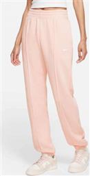 Nike Sportswear Essential Παντελόνι Γυναικείας Φόρμας με Λάστιχο Ροζ Fleece από το Sneaker10