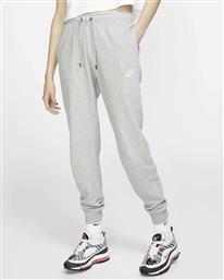 Nike Sportswear Essential Ψηλόμεσο Παντελόνι Γυναικείας Φόρμας Γκρι Fleece από το Cosmos Sport