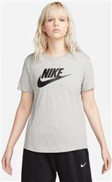 Nike Sportswear Essentials Γυναικείο Αθλητικό T-shirt Γκρι από το MybrandShoes