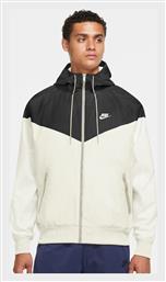 Nike Sportswear Heritage Essentials Windrunner Ανδρικό Χειμωνιάτικο Μπουφάν Αντιανεμικό Εκρού από το Zakcret Sports