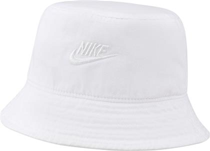 Nike Sportswear Υφασμάτινo Ανδρικό Καπέλο Στυλ Bucket Λευκό από το Cosmos Sport