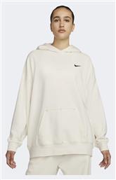 Nike Sportswear Μακρύ Γυναικείο Φούτερ με Κουκούλα Μπεζ από το Zakcret Sports