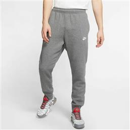Nike Sportswear Παντελόνι Φόρμας με Λάστιχο Fleece Γκρι από το Cosmos Sport