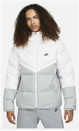 Nike Sportswear Storm-Fit Ανδρικό Χειμωνιάτικο Μπουφάν Puffer Αντιανεμικό White / Light Smoke Grey